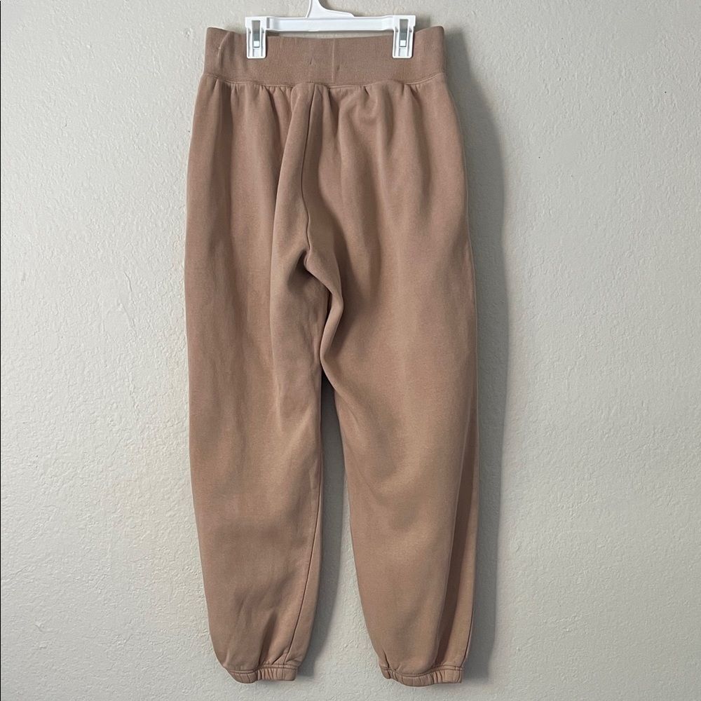 Like New! Nike Phoenix Fleece High Waisted Oversized Joggers Beige in Size M - Picture 7 of 16